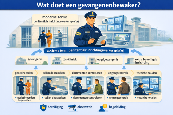 Alles over het beroep gevangenenbewaker Wat doet een gevangenenbewaker